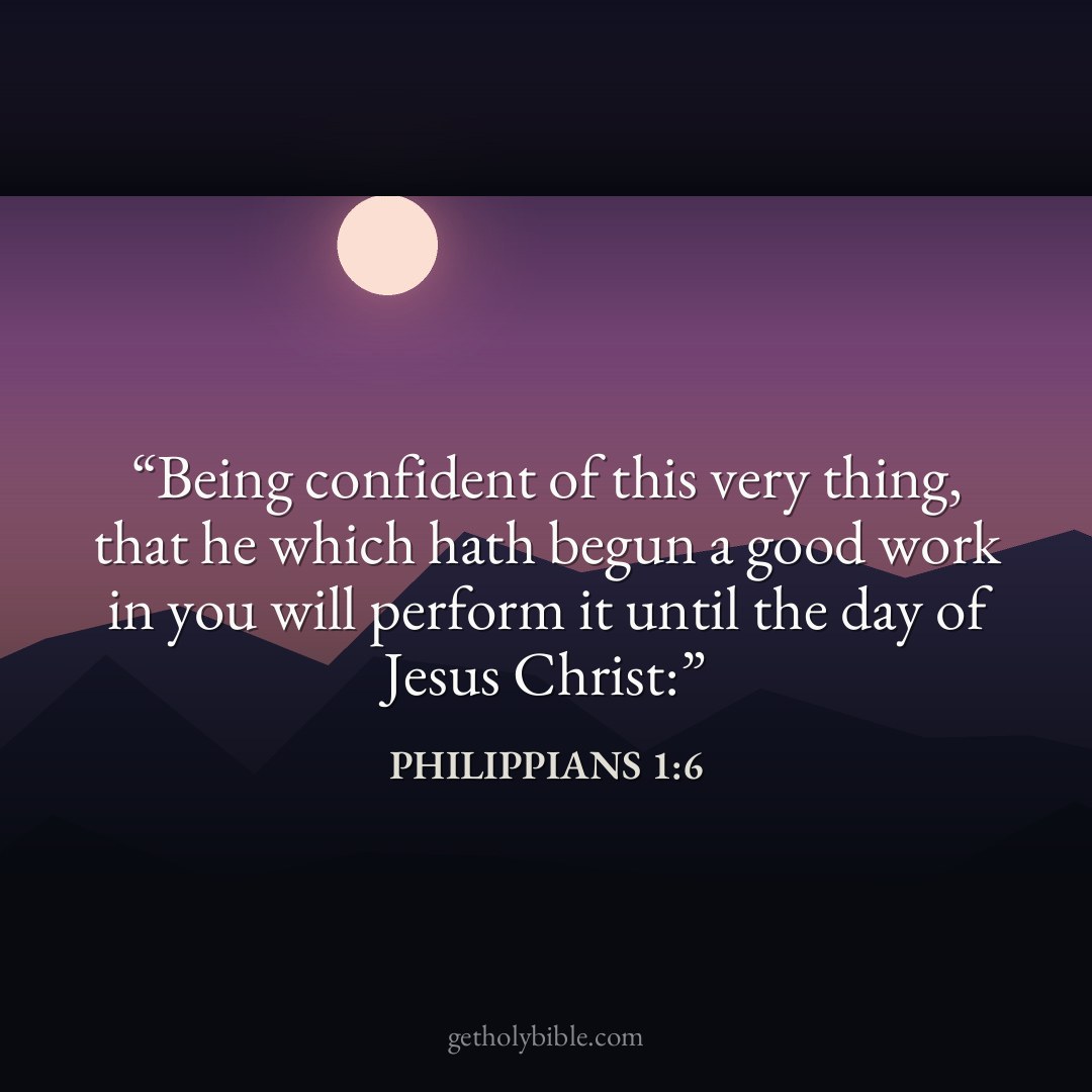 Verse of the Day — Philippians 1:6