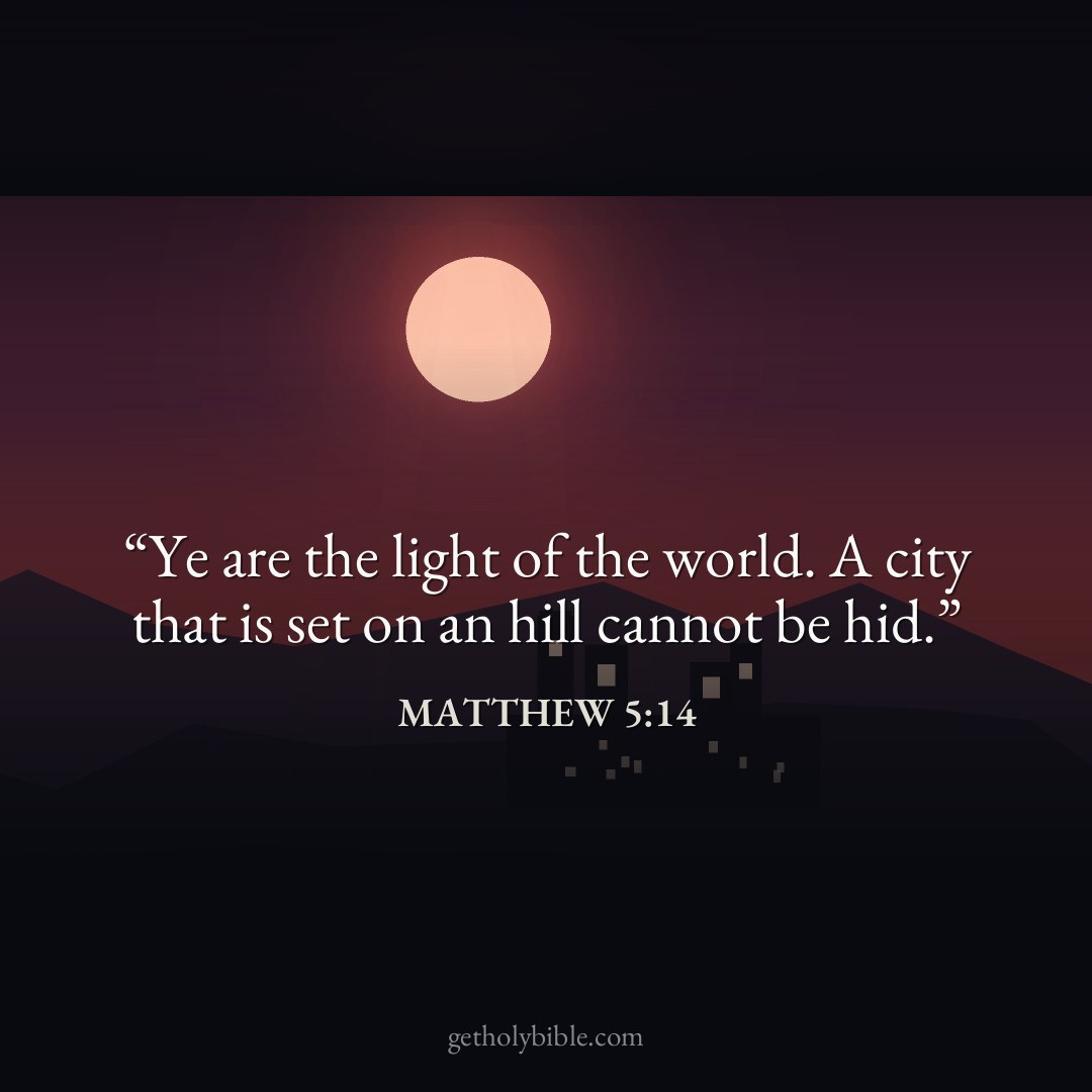 Verse of the Day — Matthew 5:14