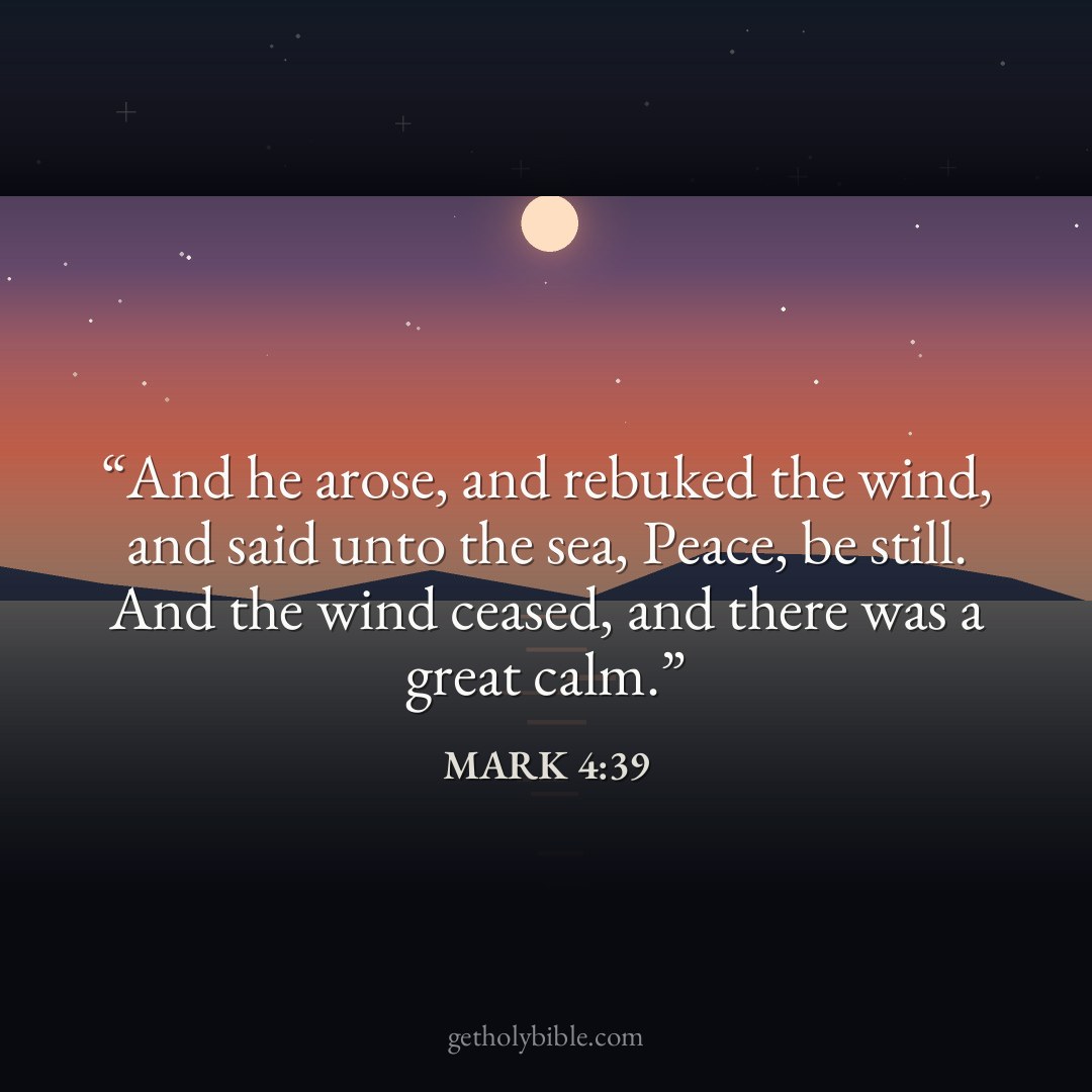 Verse of the Day — Mark 4:39