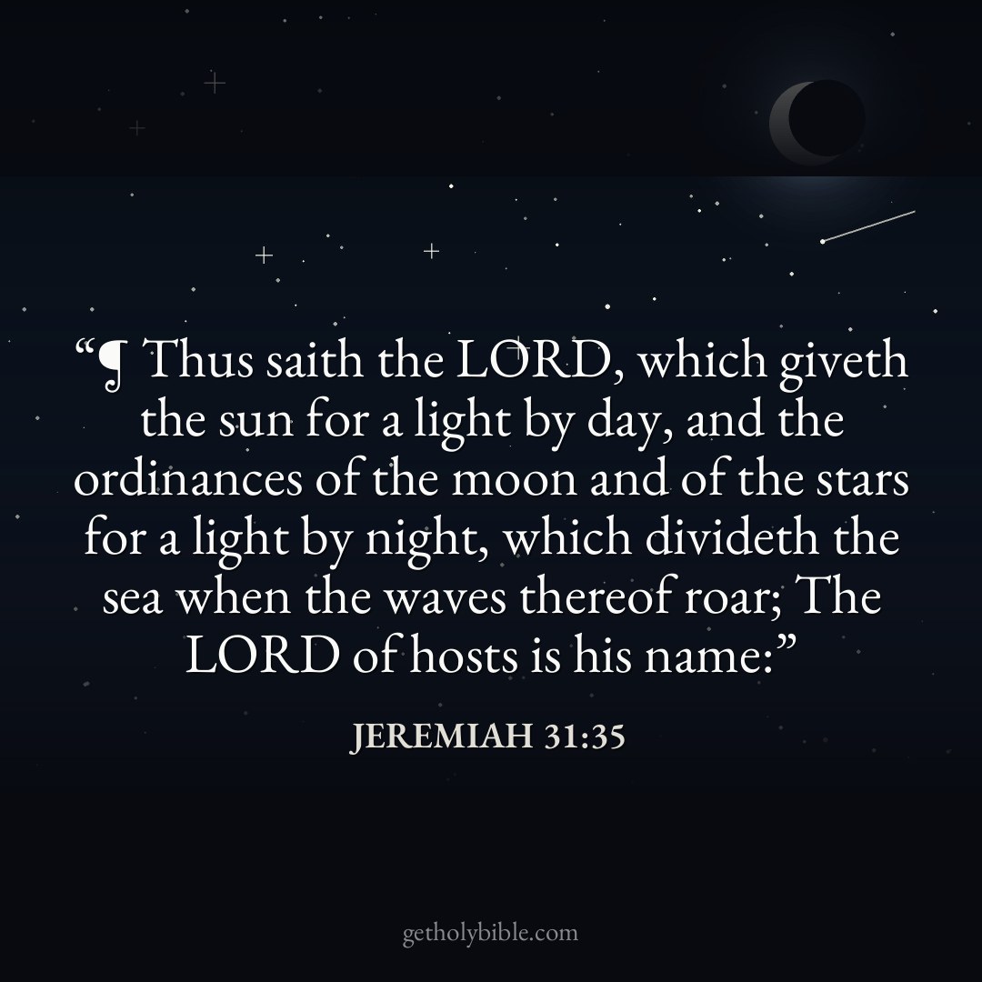 Verse of the Day — Jeremiah 31:35