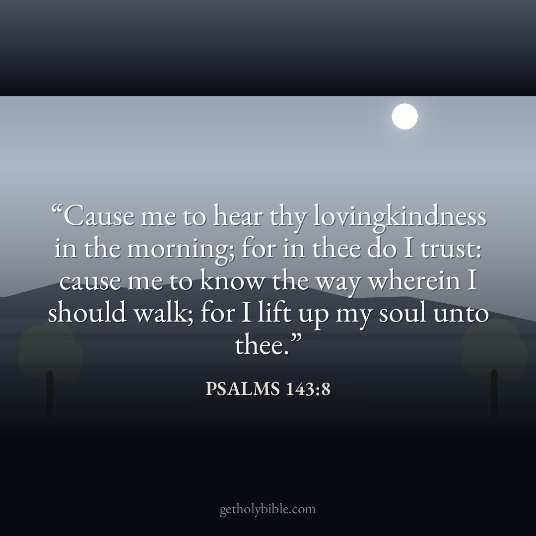Verse of the Day — Psalms 143:8