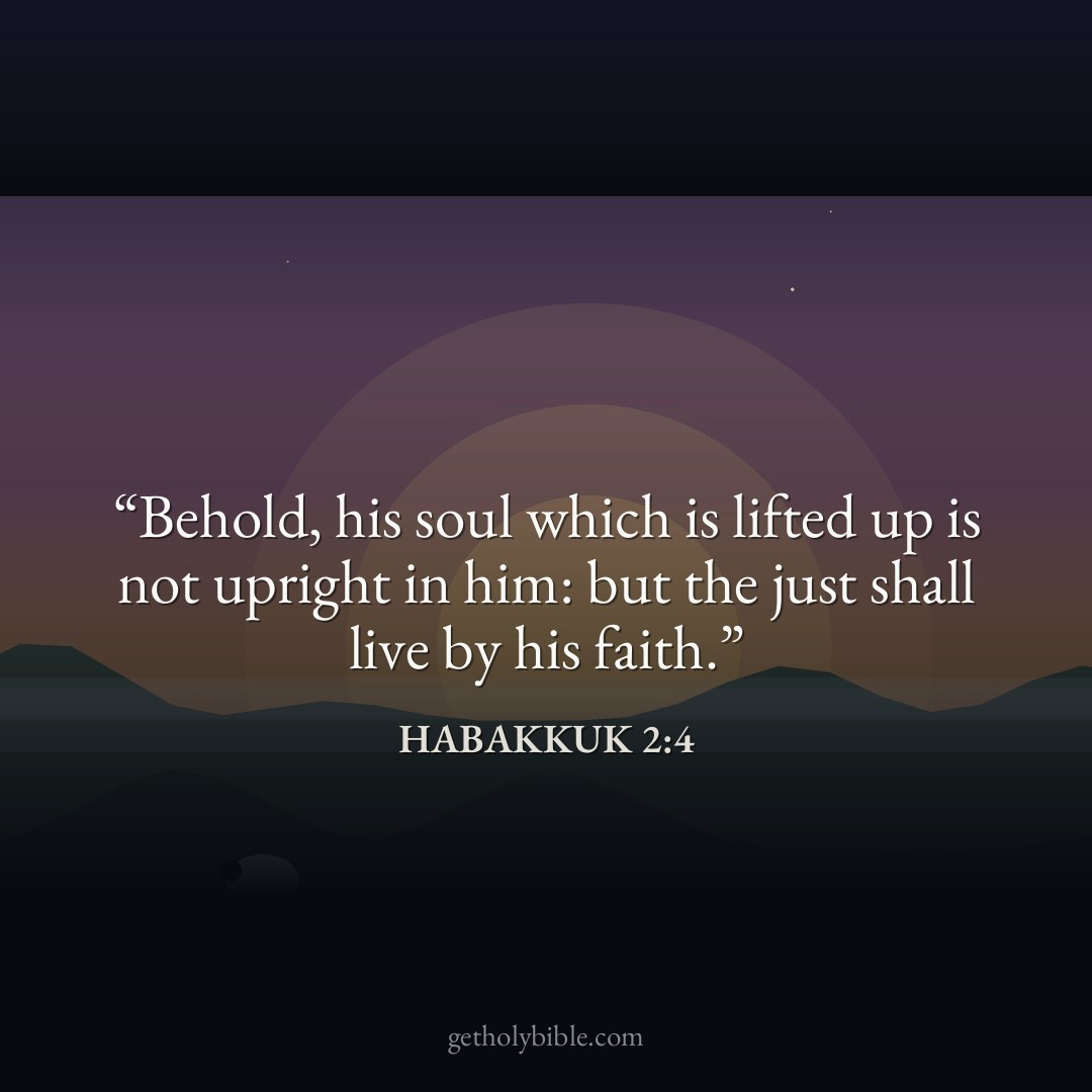 Verse of the Day — Habakkuk 2:4