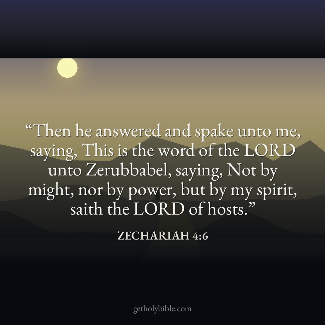 Verse of the Day — Zechariah 4:6