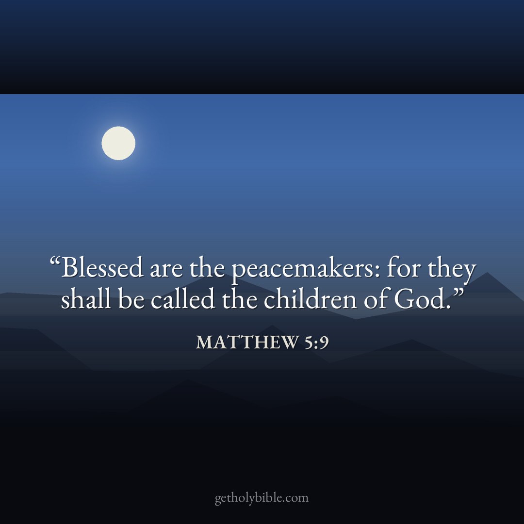 Verse of the Day — Matthew 5:9