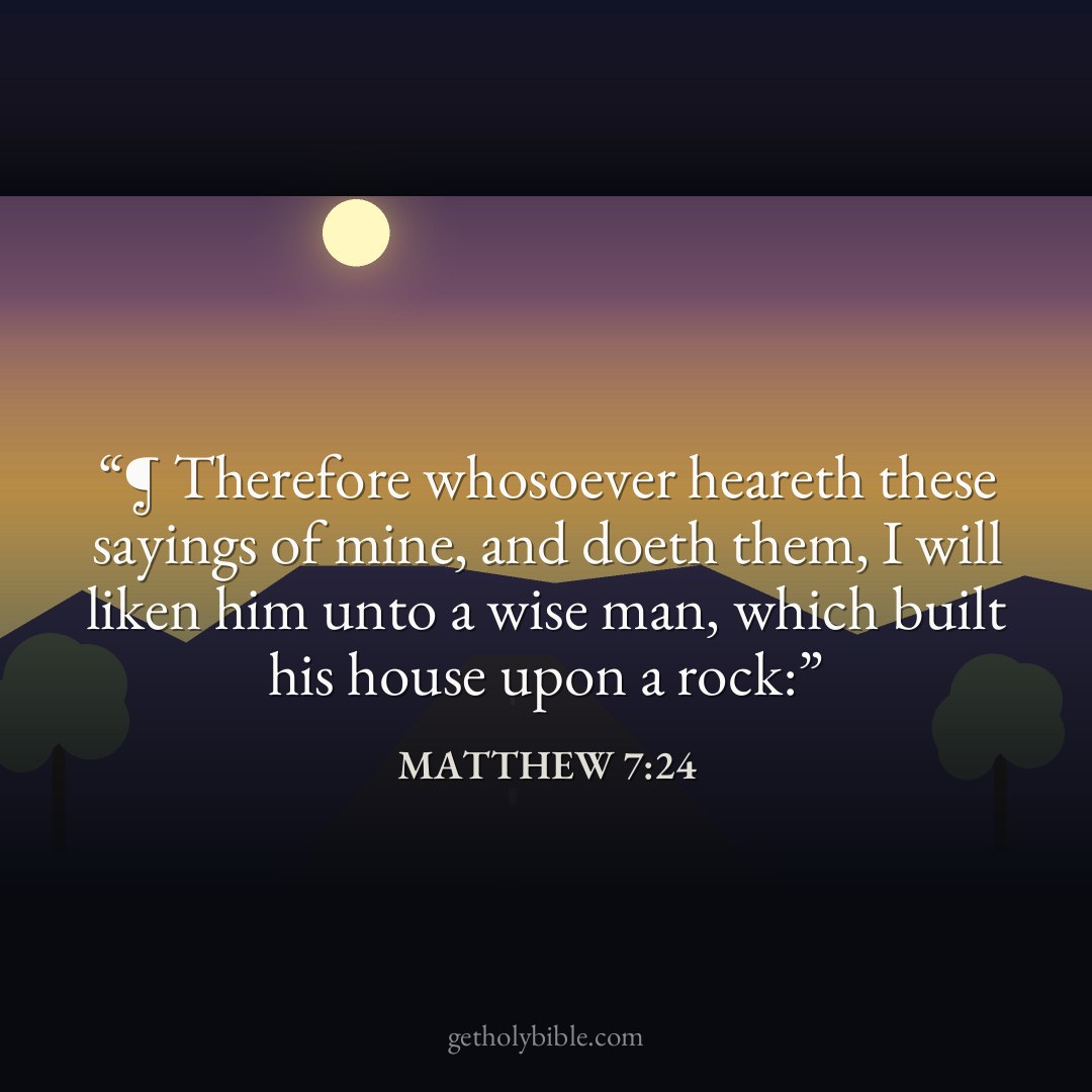 Verse of the Day — Matthew 7:24