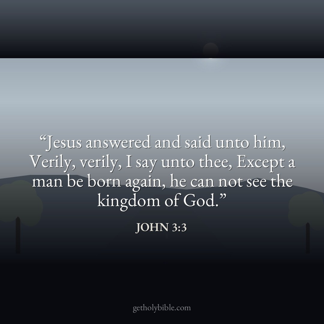 Verse of the Day — John 3:3