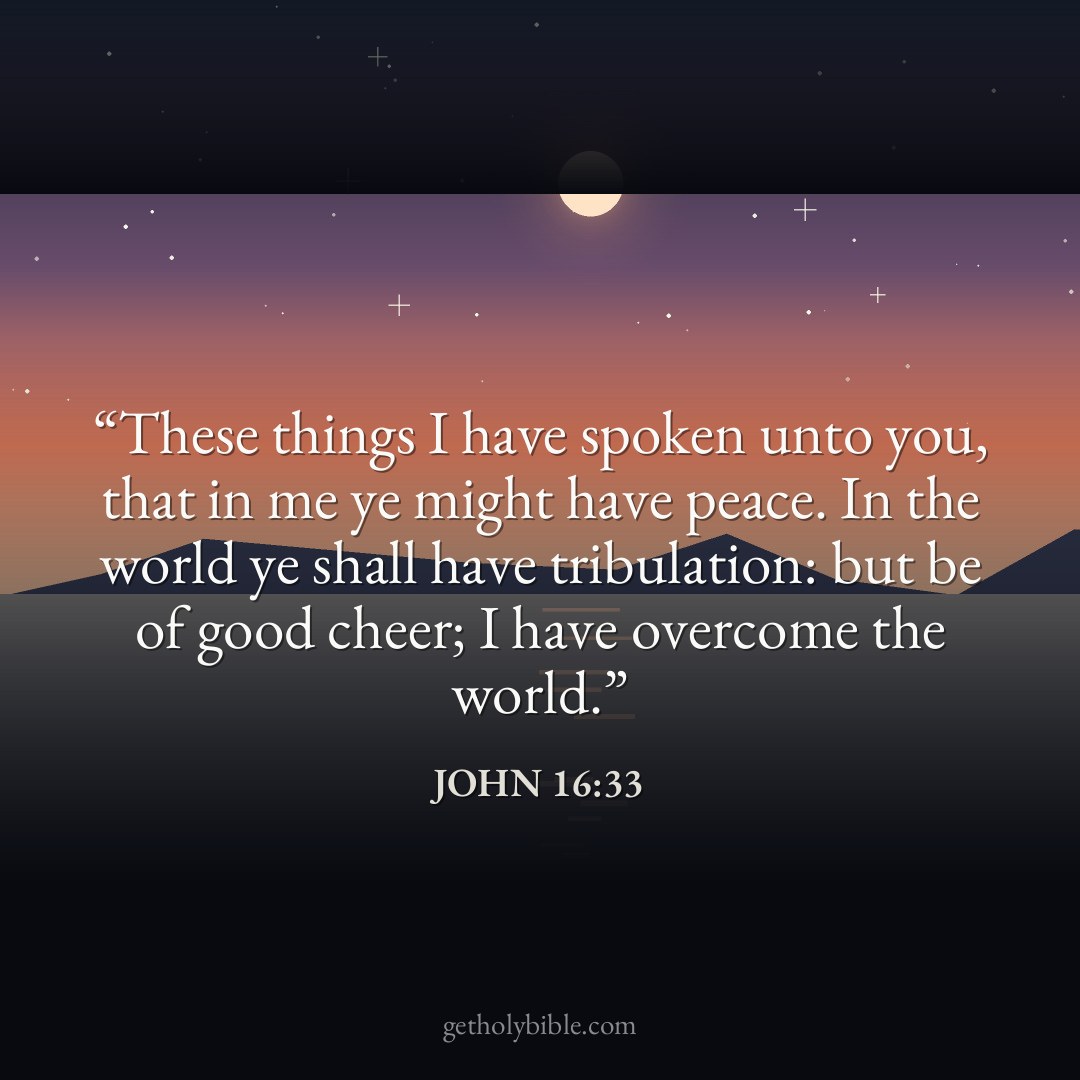 Verse of the Day — John 16:33