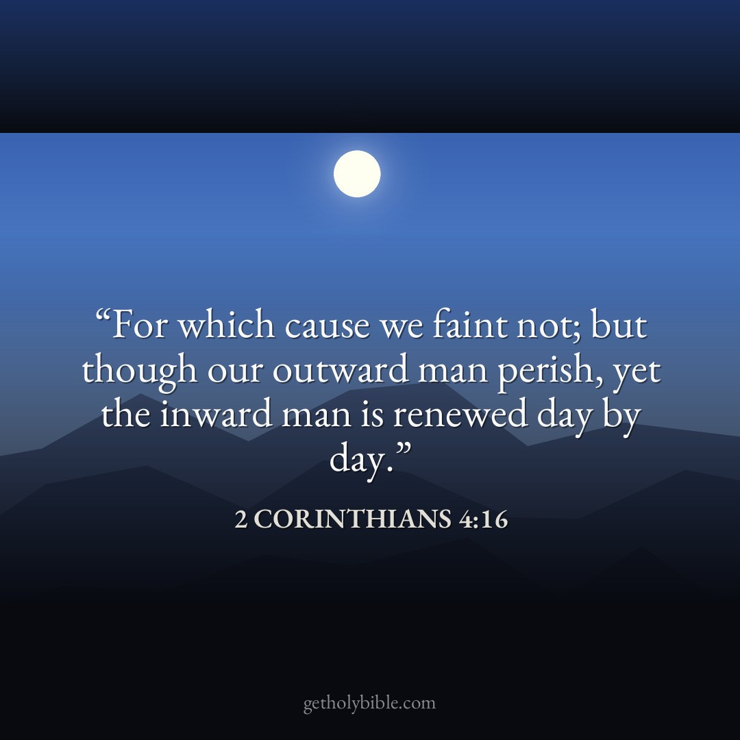 Verse of the Day — 2 Corinthians 4:16