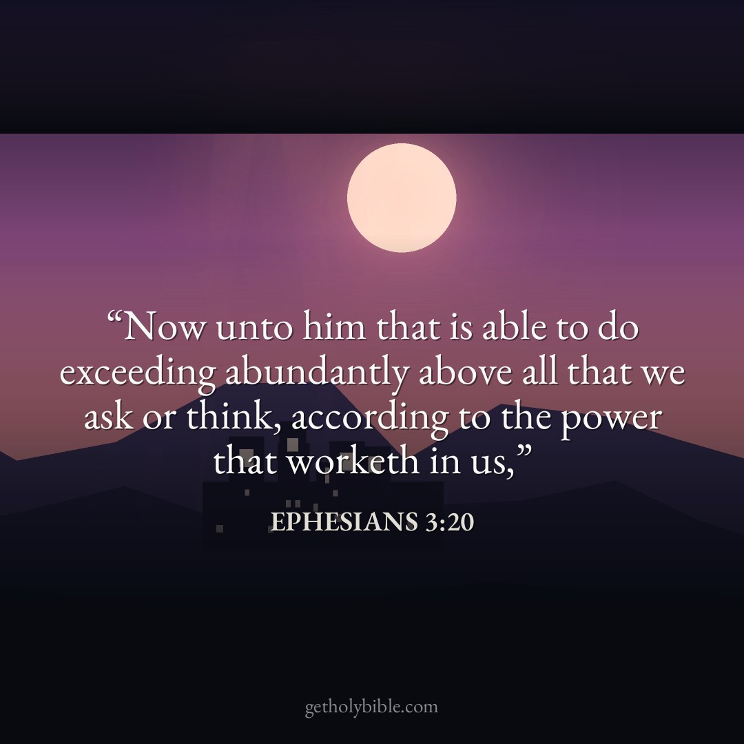 Verse of the Day — Ephesians 3:20
