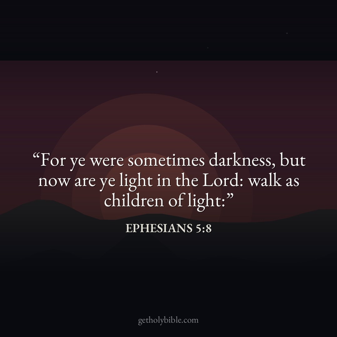 Verse of the Day — Ephesians 5:8