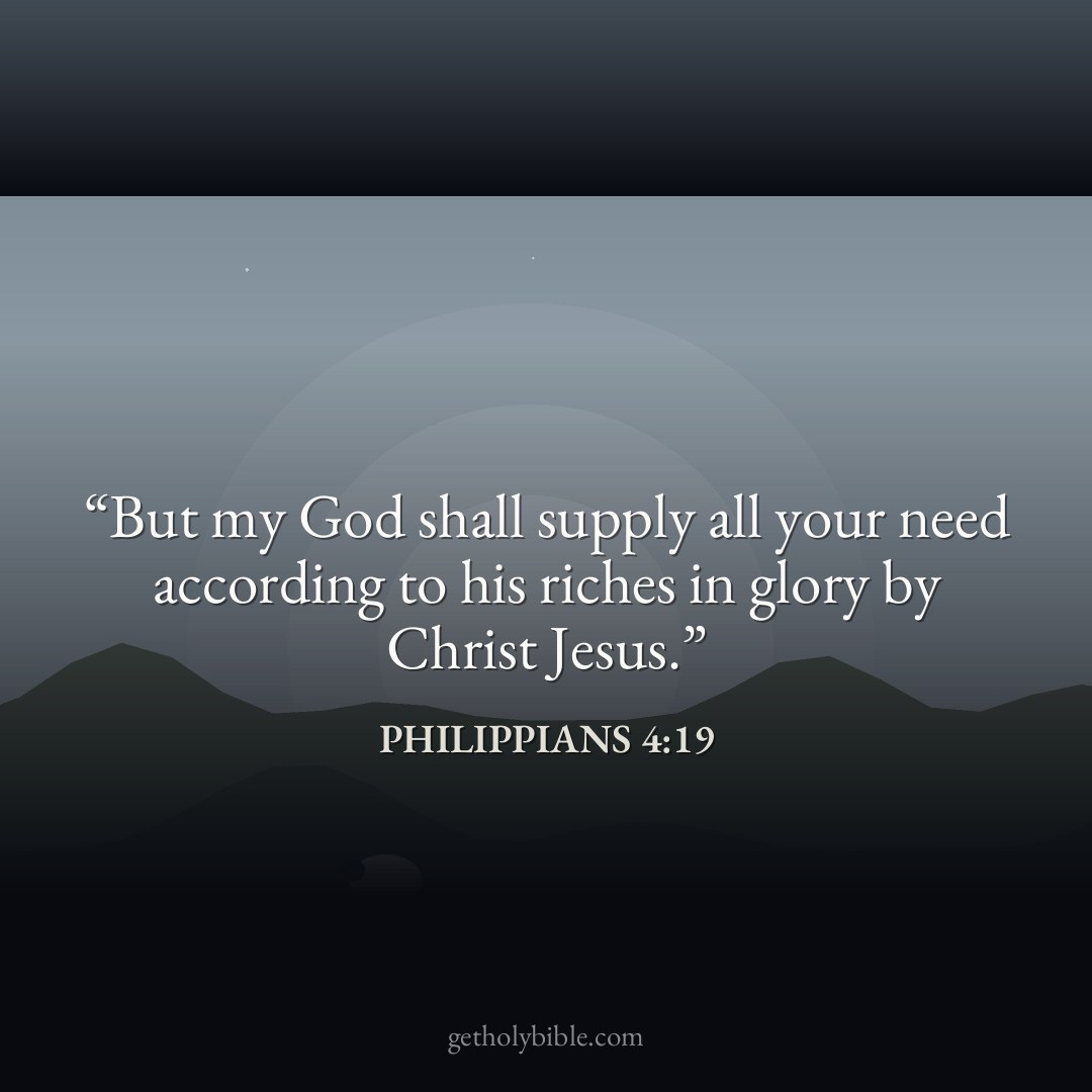 Verse of the Day — Philippians 4:19