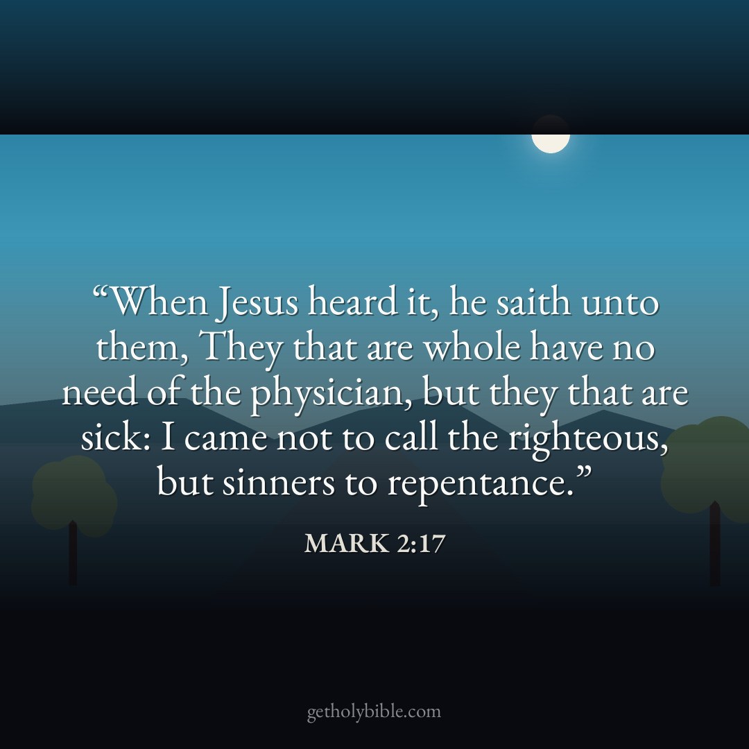Verse of the Day — Mark 2:17