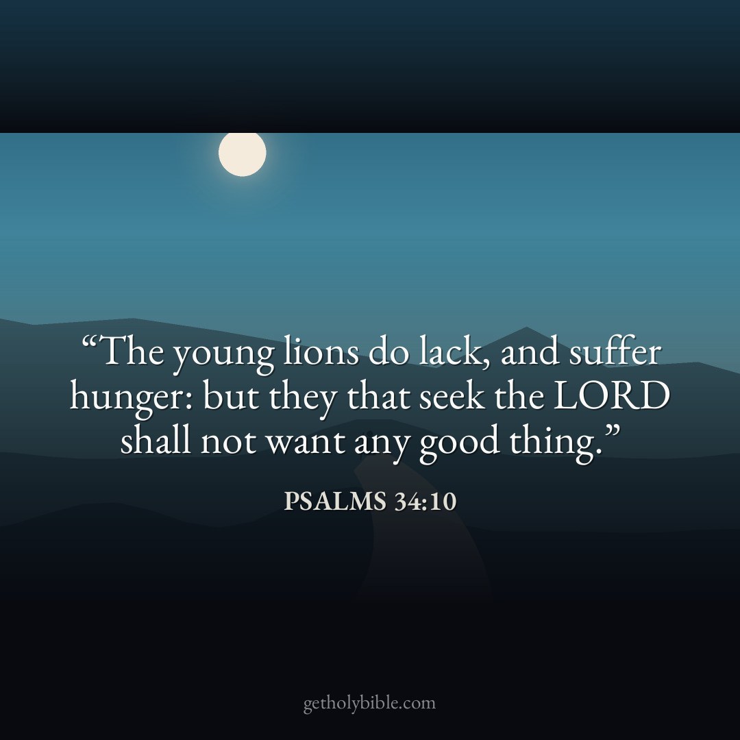 Verse of the Day — Psalms 34:10