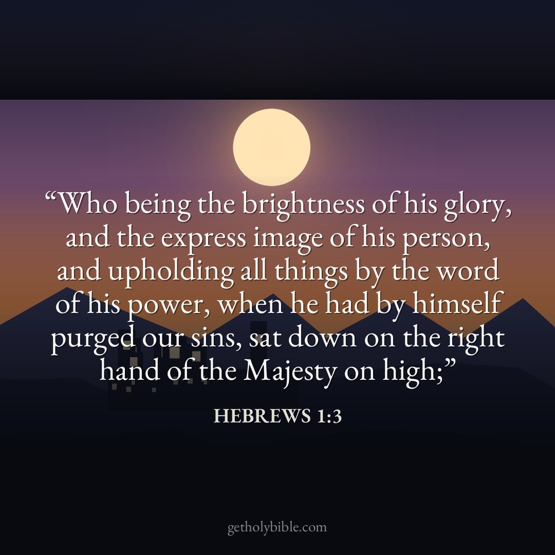 Verse of the Day — Hebrews 1:3