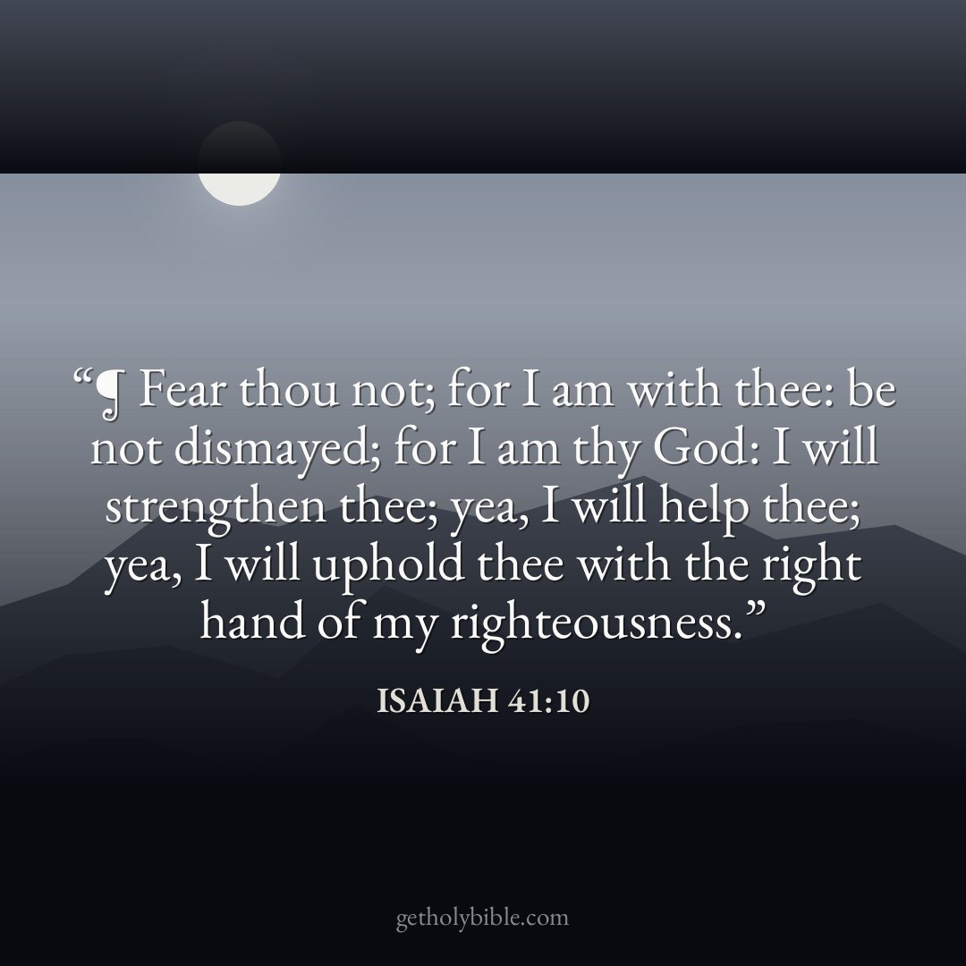 Verse of the Day — Isaiah 41:10