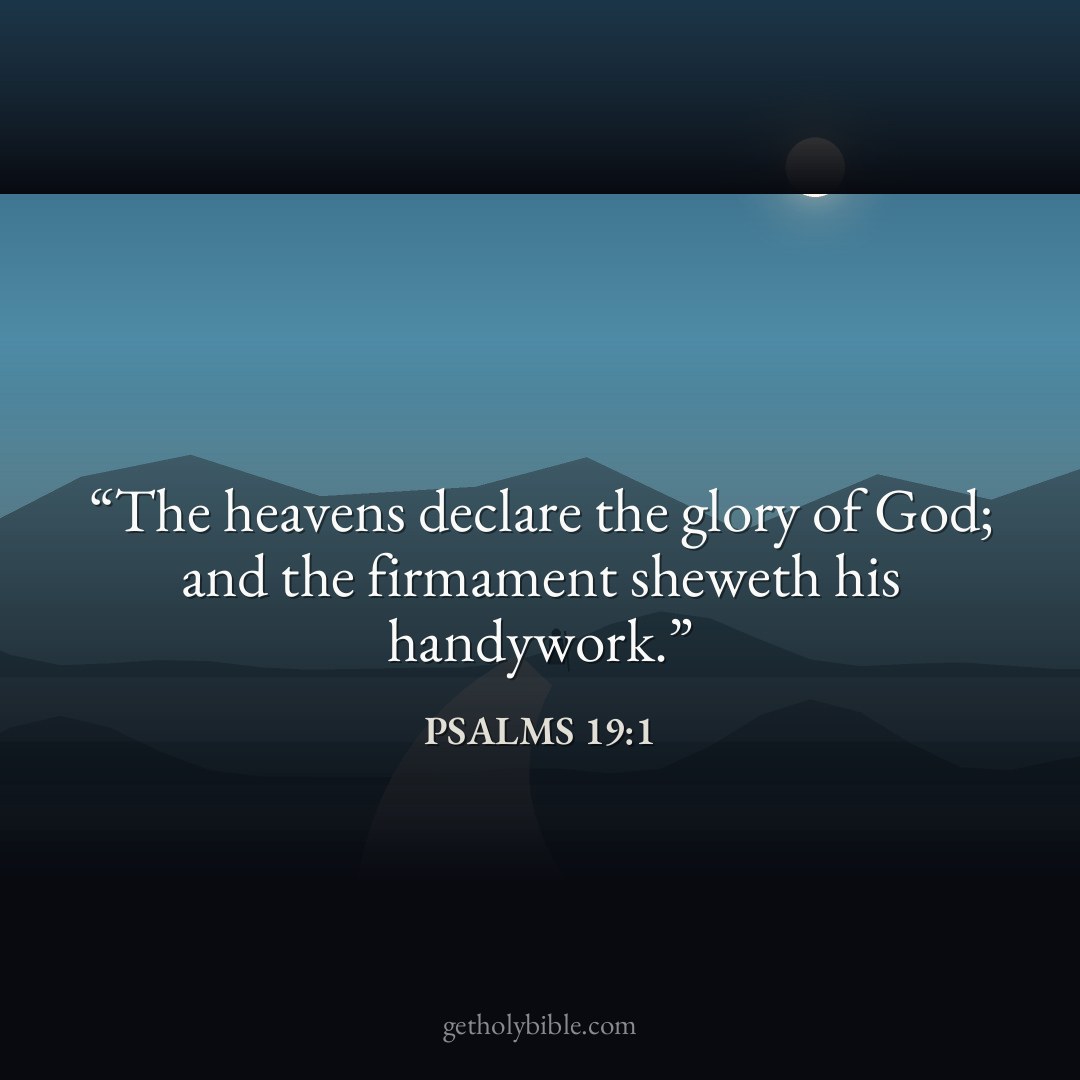 Verse of the Day — Psalms 19:1
