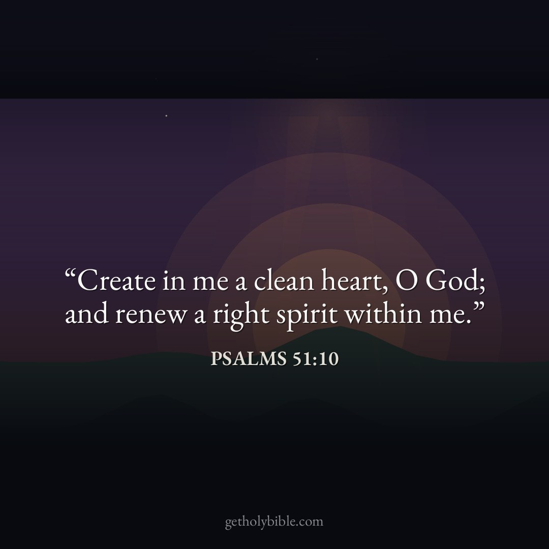 Verse of the Day — Psalms 51:10